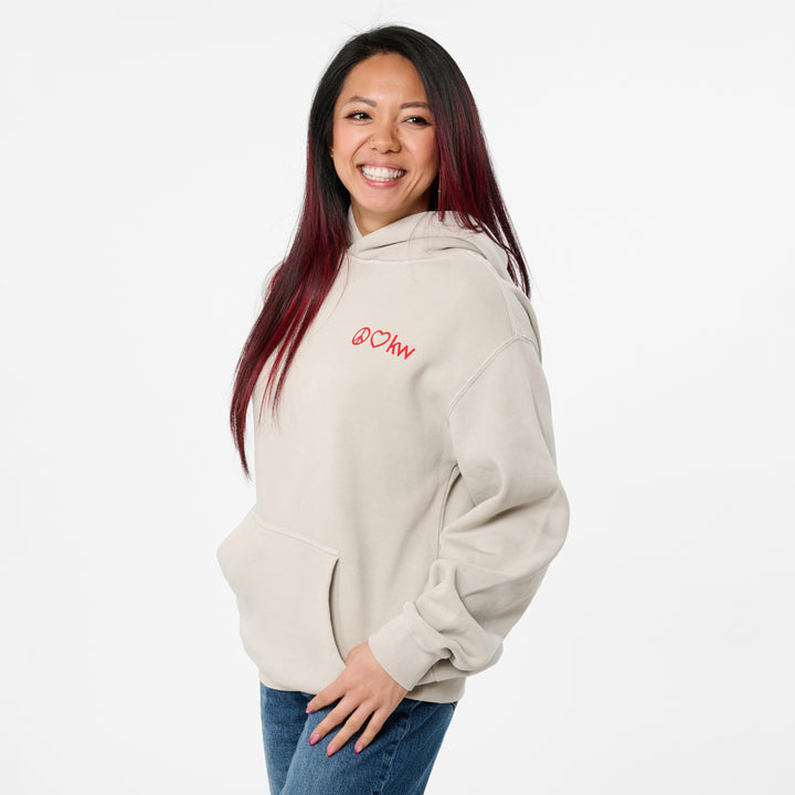 Peace Love KW Faded Hoodie
