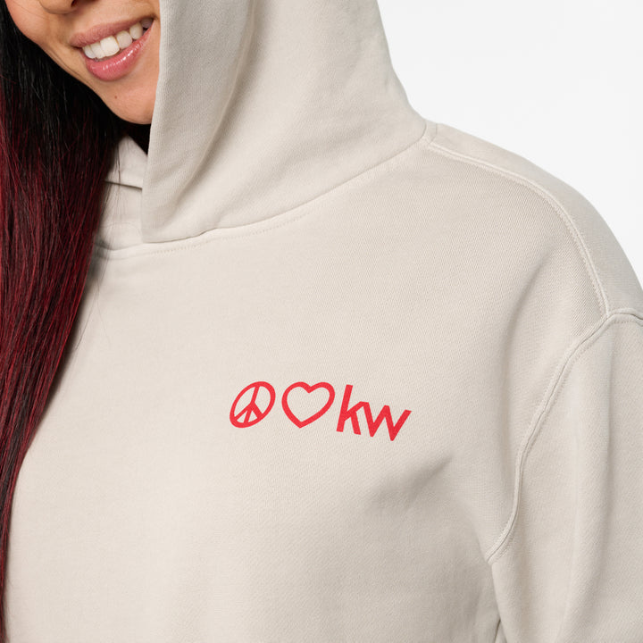 Peace Love KW Faded Hoodie