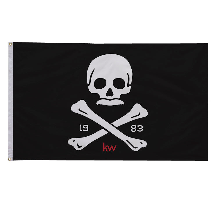 KW black pirate flag