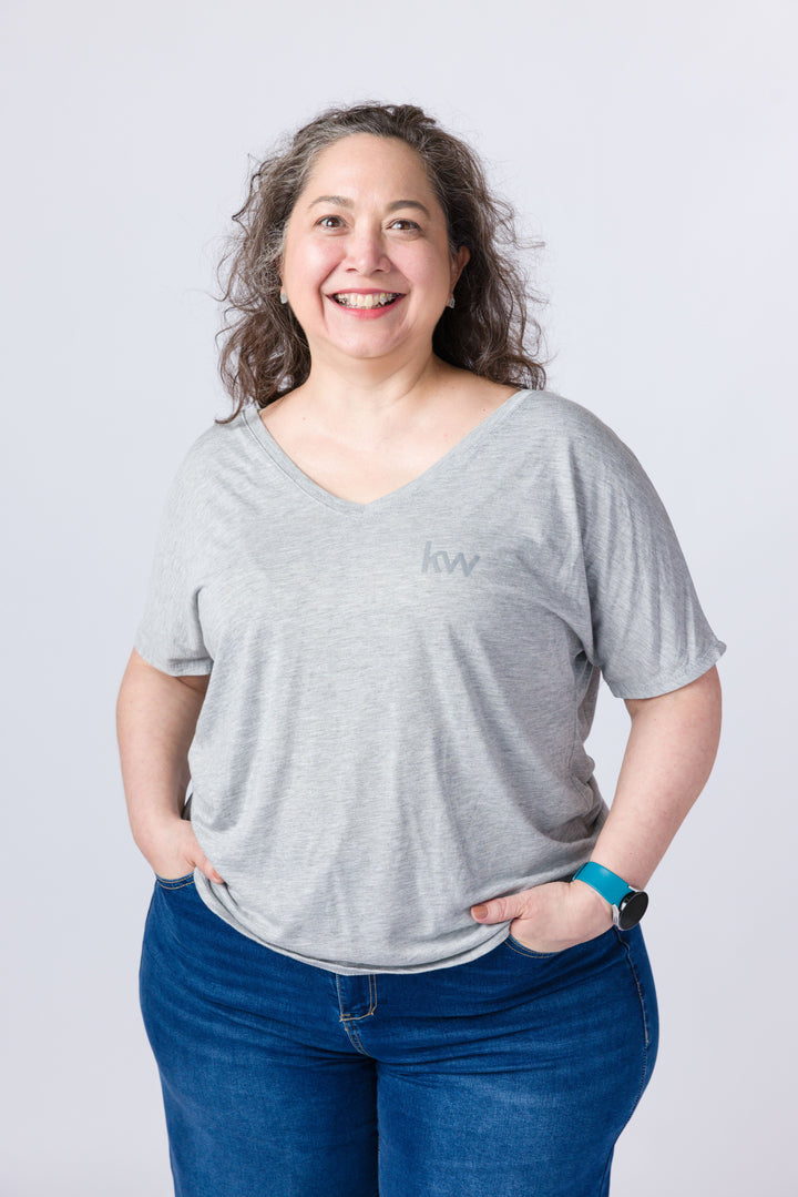Women's KW Slouchy V-neck T-shirt