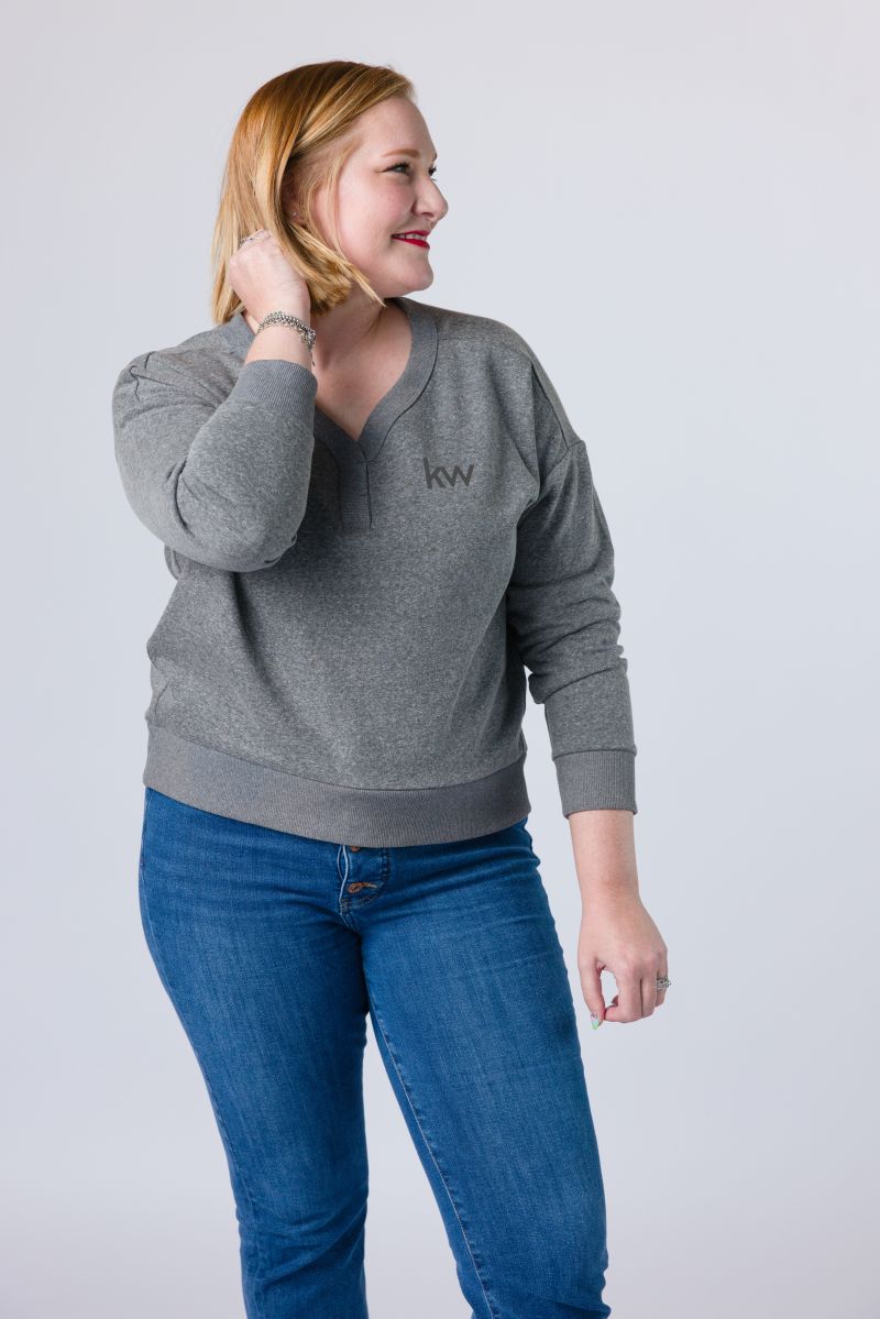 Women's Tri-Fleece V-Neck Sweatshirt