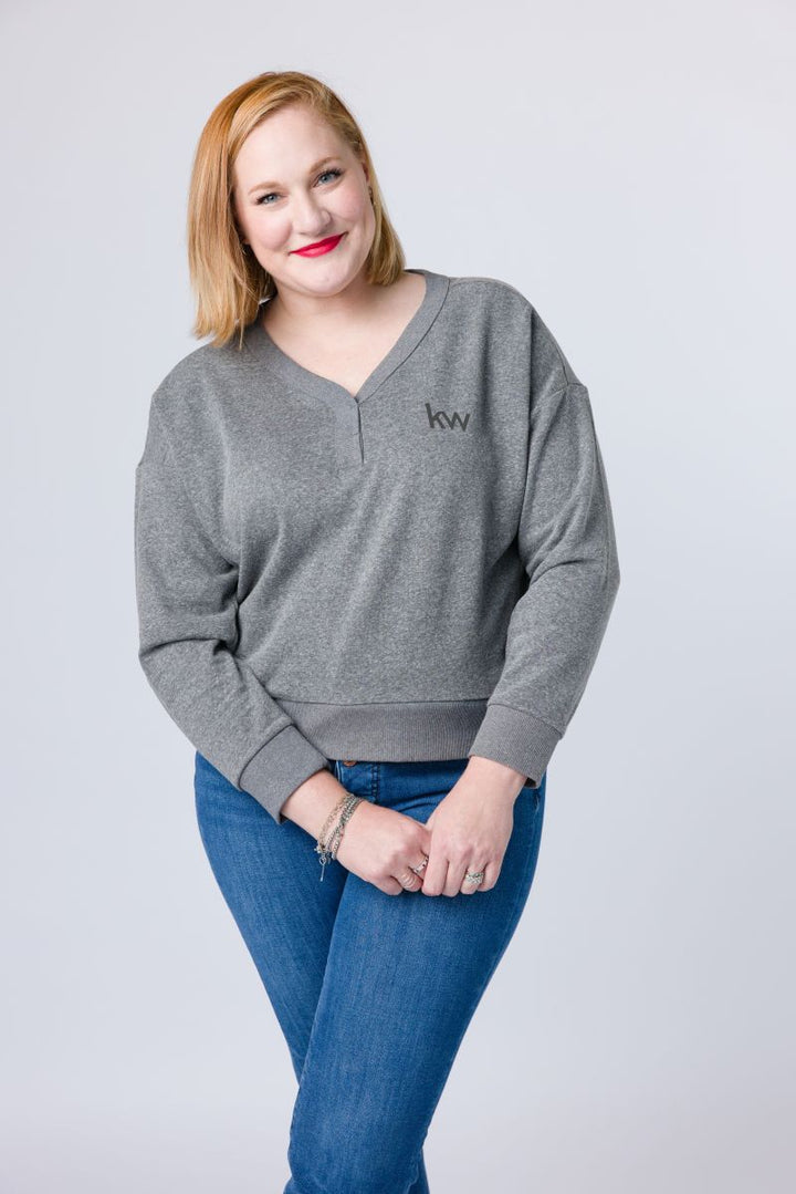 Women's Tri-Fleece V-Neck Sweatshirt
