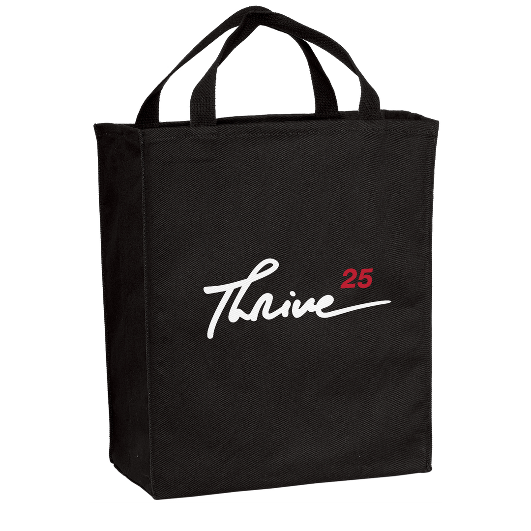 Thrive '25 Black Tote Bag
